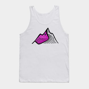 Mountain Line Art Tank Top